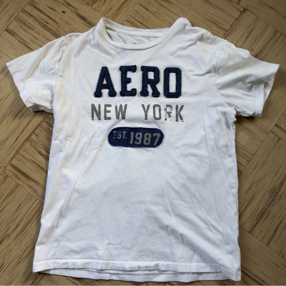Aeropostale New York White mens Graphic Tee
